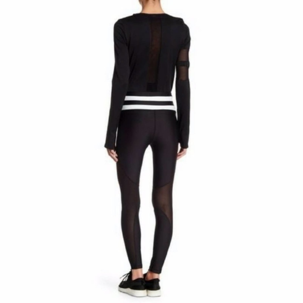 C&C California Leggings with Sheer Panels Size Med